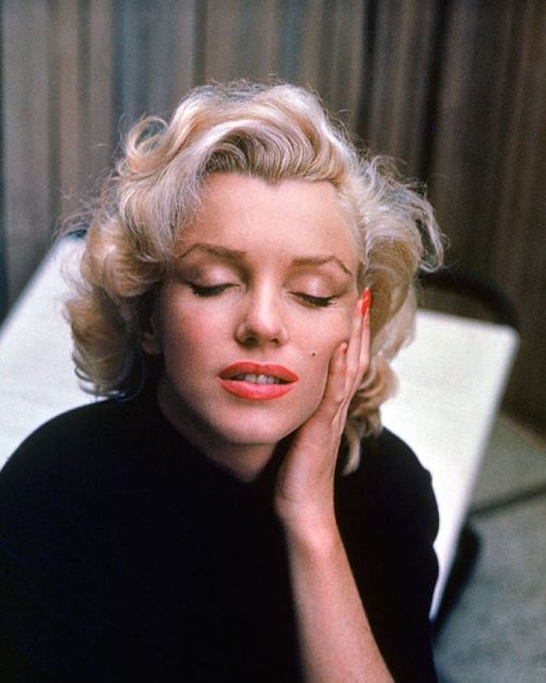 life - Marilyn Monroe at home in Hollywood, California in 1953....