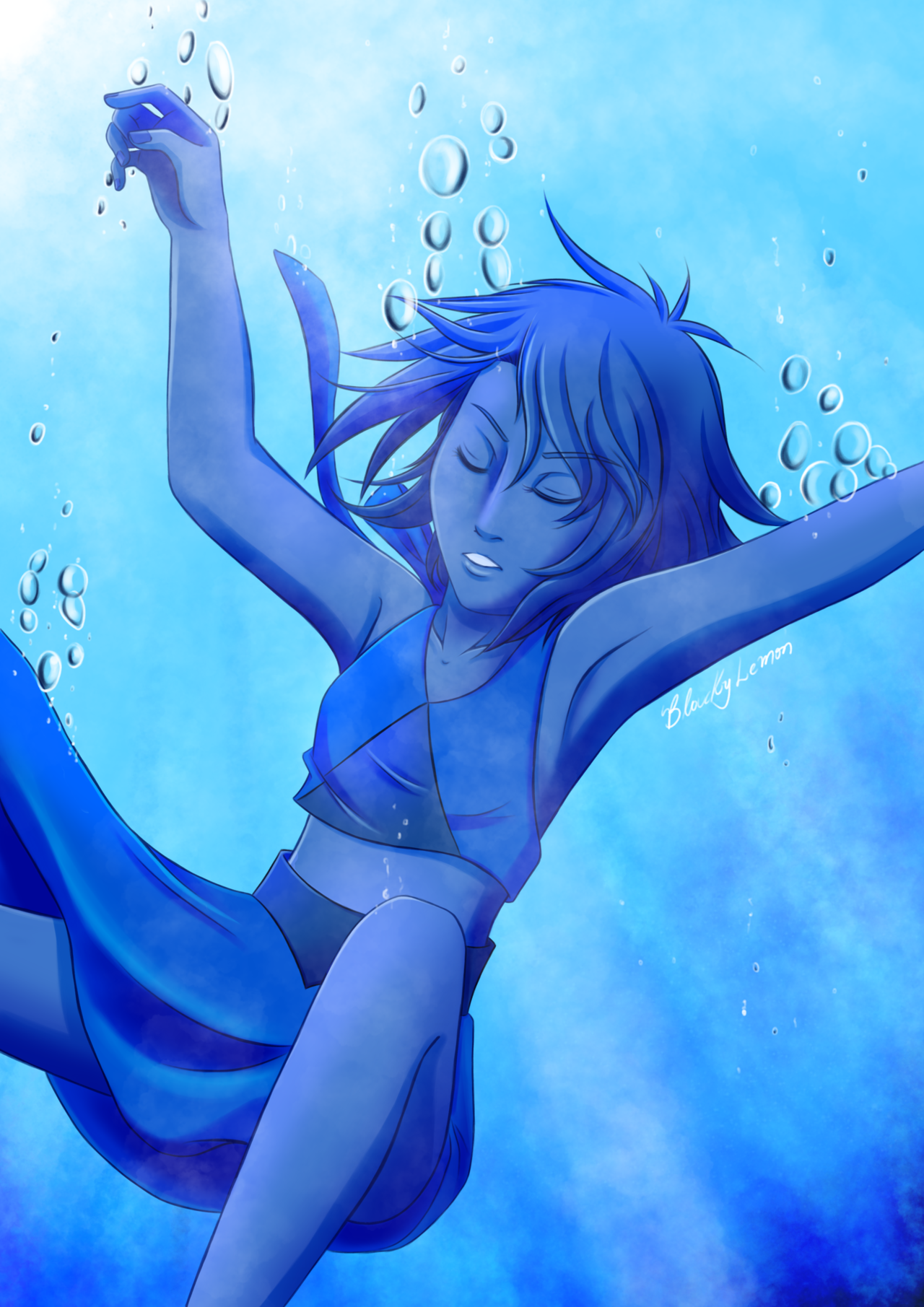 Lapis Lazuli, you fled into the bottom of the sea~

 Fighting procreate it’s not easy but we could work together~