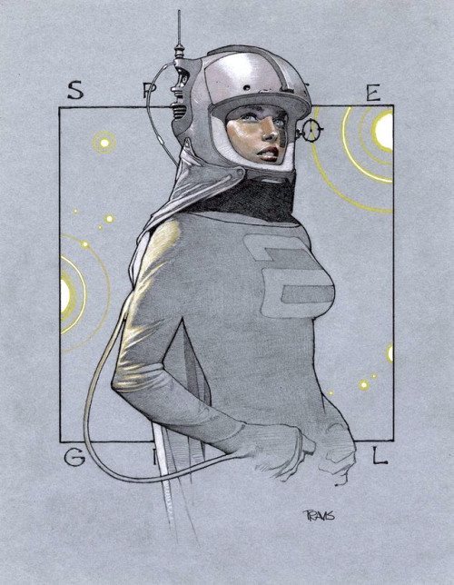 spaceshiprocket - Spacegirl by Travis Charest