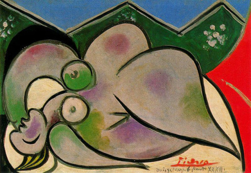 surrealism-love - Reclining nude, 1932, Pablo PicassoMedium - oil...