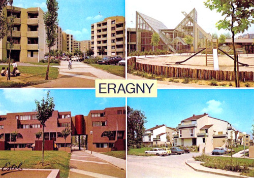 retrogeographie - Eragny, ville nouvelle de Cergy-Pontoise.