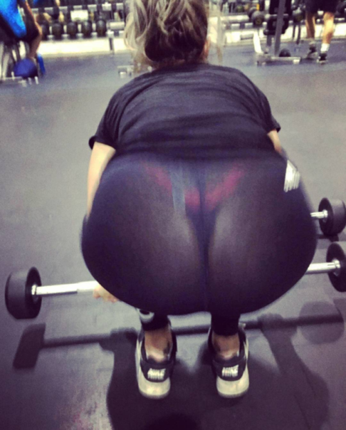 melbournedom-subcouple - See Through leggings at a busy gymThe...