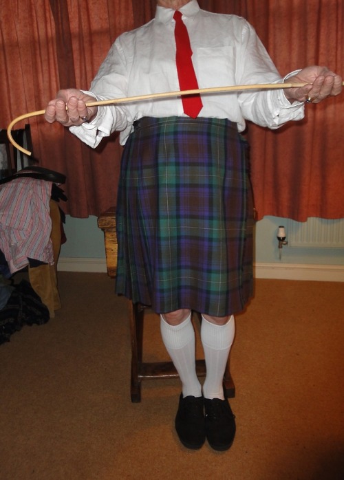 Sissy Jennifer has to hold the cane out that she is going to be...