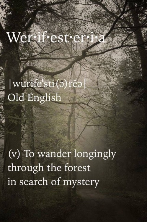 oldfarmhouse - OLD English(V) To wander longingly through the...