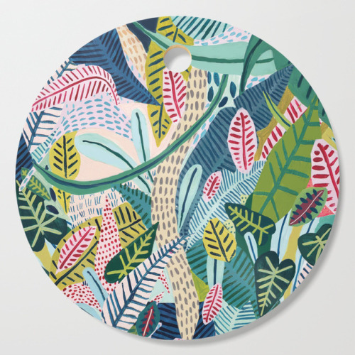 littlealienproducts - Jungle Pattern Cutting Board by Ambers...