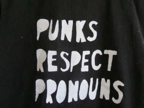 littlealienproducts - Punks Respect Pronouns Tee byKaliPunk