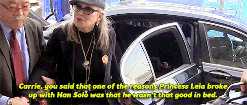 hanspolo - Carrie Fisher rejects a ridiculous statement.  (x)