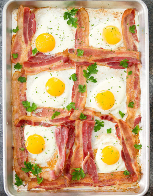 delightful-mouthful - Sheet Pan Bacon and Eggs