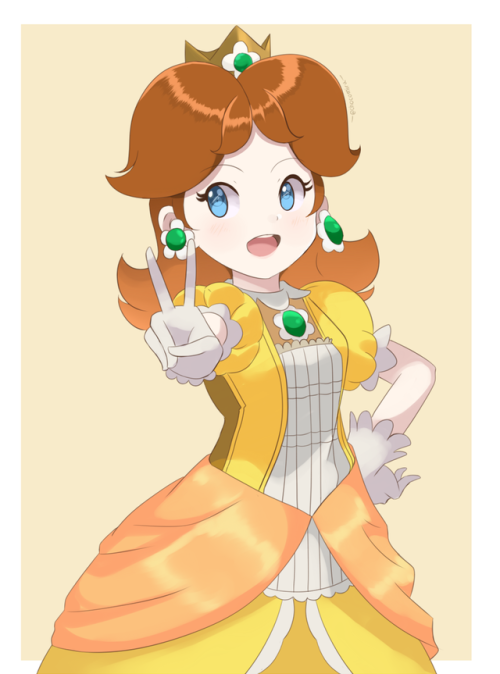chocomiru02 - Princess Daisy’s look from Smash Bros!