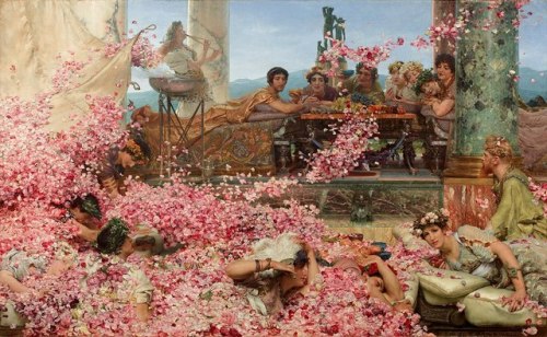 ironpour - The Roses of Heliogabalus by Lawrence Alma-Tadema,...