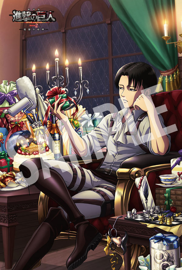 Gift Attack on Titan Levi Limited Birthday Memorial Anime Tea Cup