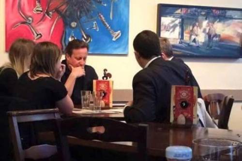 David Cameron sits down for a cheeky nando’s and a bit of banter...