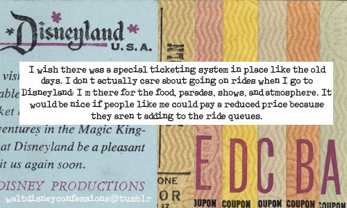 I wish there was a special ticketing system in place like the...