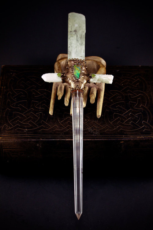 sapphixxx - sosuperawesome - Crystal Swords and Skulls by Stone...