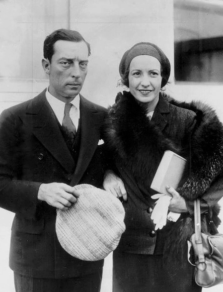 summers-in-hollywood:Buster Keaton with wife Natalie Talmadge,...