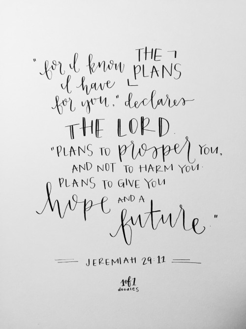 Jeremiah 29:11 on Tumblr