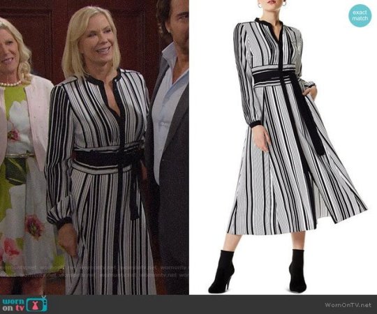 WornOnTV: Quinn’s printed wrap dress on The Bold and the Beautiful ...