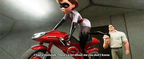 pixarsource - Elastigirl, there’s an accessory in the garage…