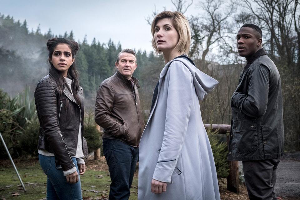 Doctor Who season 11 series 11 Jodie Whittaker Doctor and companions Yasmin, Ryan, and Graham Bradley Walsh, Tosin Cole, Mandip Gill