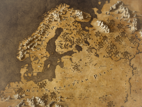 cat-bat - callumogden - Map of Europe in a Fantasy Tolkien...