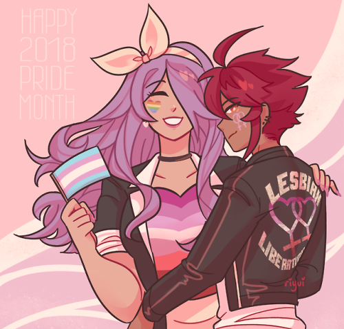 riyui:kickin off pride month with my fave fe fates lesbians!!!!!...