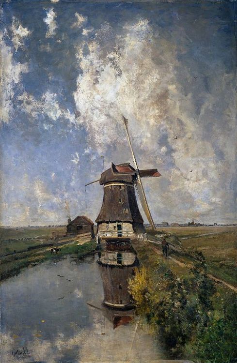 spoutziki-art - Paul Joseph Constantin Gabriël - Windmill on...