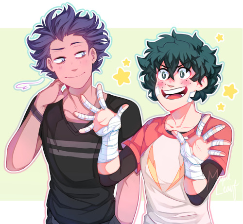 mapleleauf - izuku is probably ranting about quirks and shinsou is...