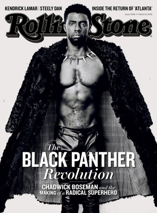 celebsofcolor:Chadwick Boseman for Rolling Stone MagazineThe...