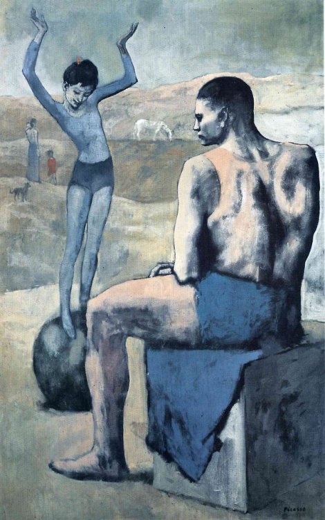 Girl on the ball by Pablo Picasso (1905) #expressionism #art...