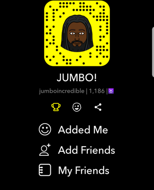 jumbodont4getg - Follow me on Snapchat - Jumboincredible 