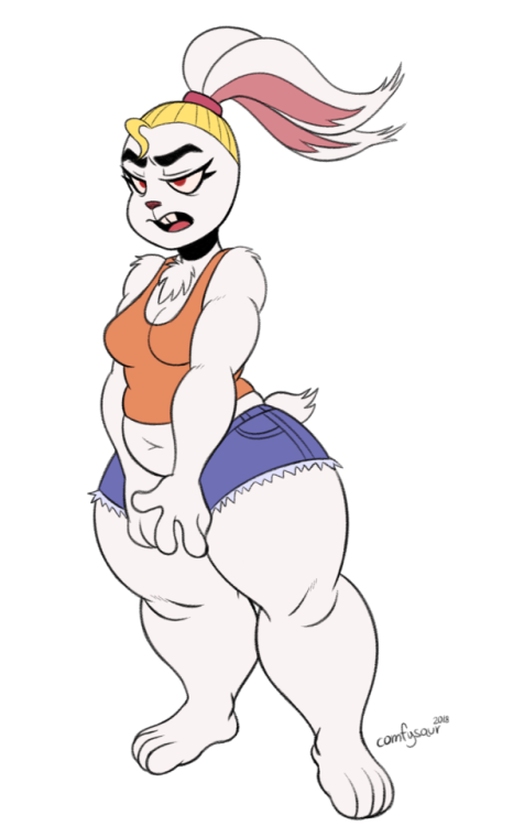 A bratty bunny girl I made back on January, her name is Haley