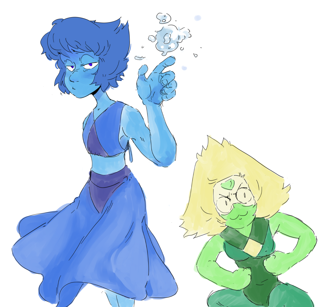 The adventures of Lapis and her tiny, weird girlfriend. Lapis Lazuli in: Someday I’m Gonna Date A Sane Person And It’s Gonna Be Great An Exhaustive Concordance of Peridot Ships, Their Rankings and...