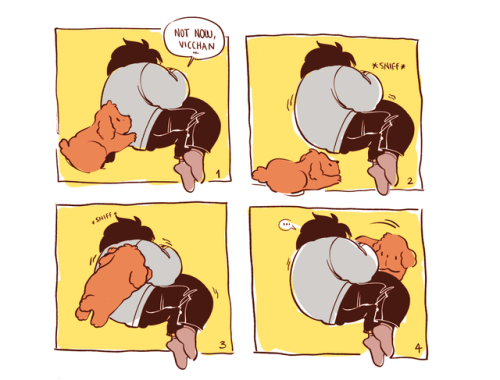 tosquinha:more vicchan content… im not over the puppy… ;;