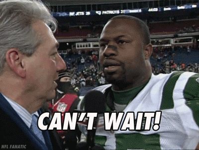 Image result for bart scott can't wait gif