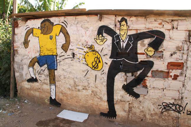 Louder than words: Brazilian graffiti clashes against the World Cup While the protests that took place during last summer’s Confederations Cup were overwhelming and affecting, recent news out of Brazil suggests that what we saw last year might have...