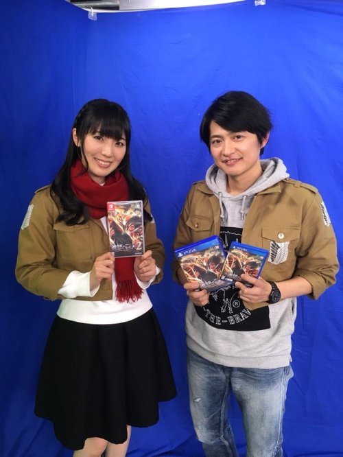 snknews - Ishikawa Yui (Mikasa) & Shimono Hiro (Connie) Host...