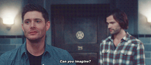 spn-imagines-nation:“I mean, Y/N in a white dress?”“Are you...