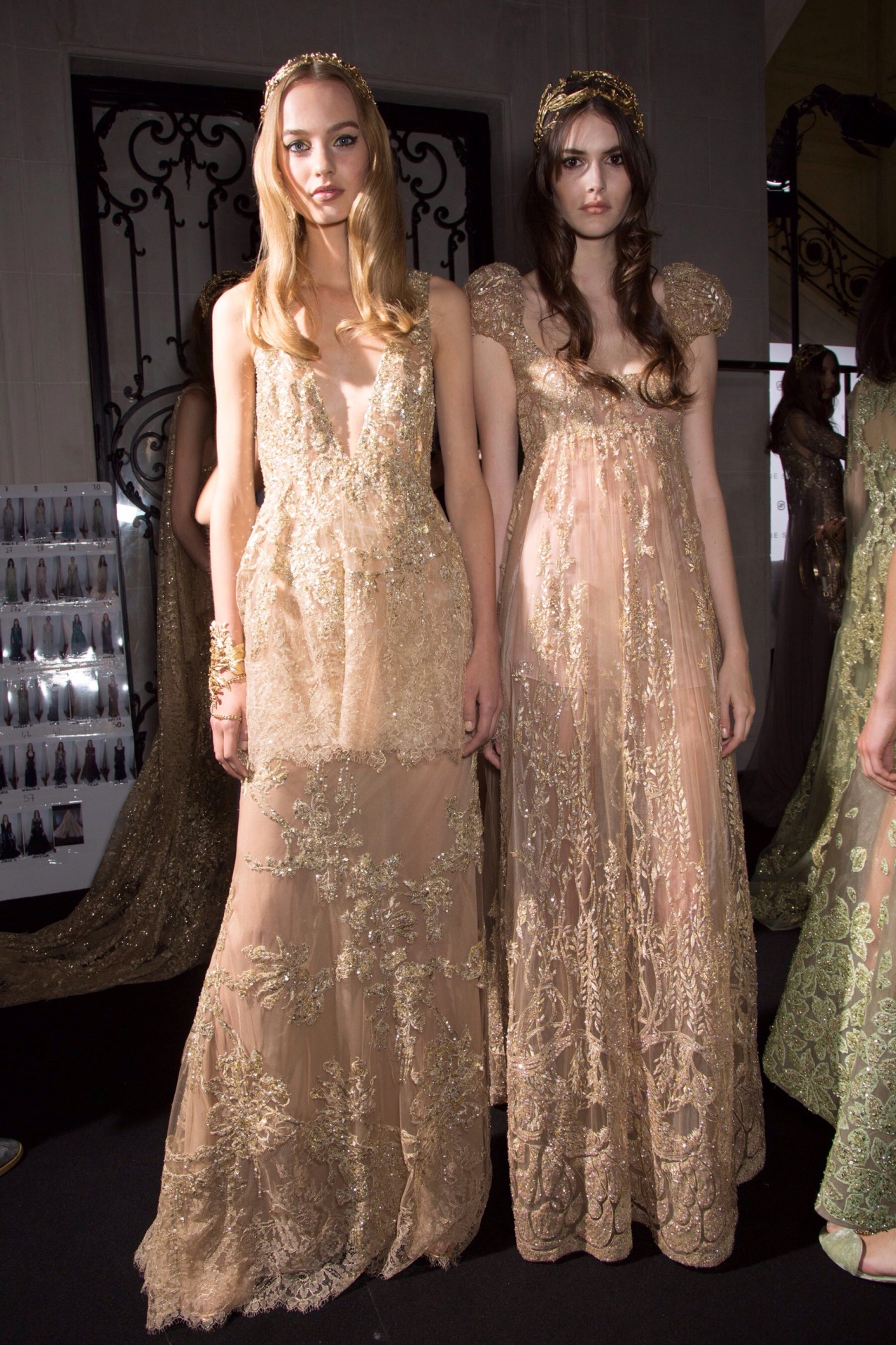 BACKSTAGE ELIE SAAB HAUTE COUTURE FALL 2015....