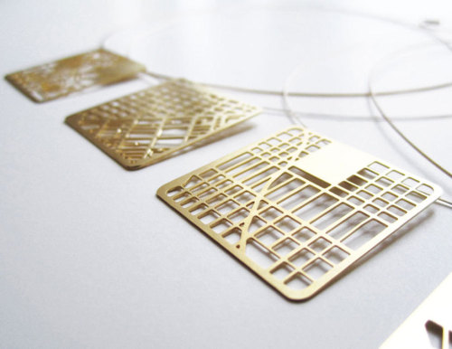 culturenlifestyle - Stunning Jewelry Outline City Maps Israeli...
