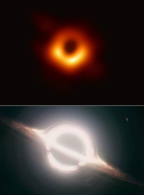 photos-of-space - Real black hole Vs the one from Interstellar.