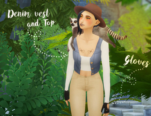 aprisims:Chic Explorer Set | ts4While I was away jungle...
