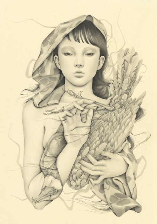 hifructosemag - Ozabu only uses pencil and graphite in her...