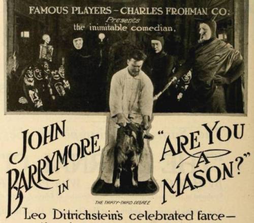 insearchofpaganhollywood:Are You a Mason? (1915), starring John...