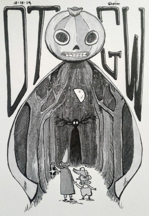 storminormins - Inktober #8 - Over the Garden WallThen softly it...