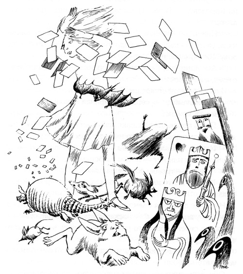ohbender - Tove Jansson’s illustrations for Alice in Wonderland