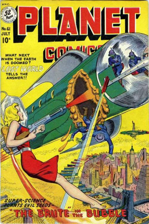 inky-curves - Planet Comics #61 (July 1949) Cover artist...