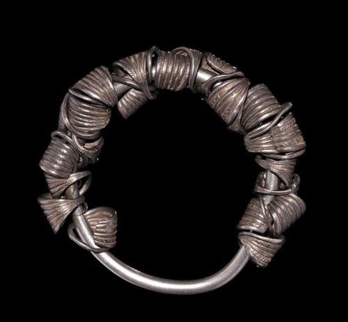 Western Asiatic Silver Jeweler’s Earring Hoard Group, 3rd...