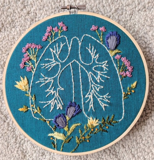 sosuperawesome - Floral Lungs Embroidery, by Janie Damon on Etsy