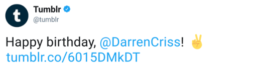 1 - Darren Appreciation Thread:  General News about Darren for 2018 - Page 3 Tumblr_p3p480QW1r1wpi2k2o4_540