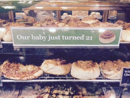 sparkour:bakery Harry used to work at put this up today